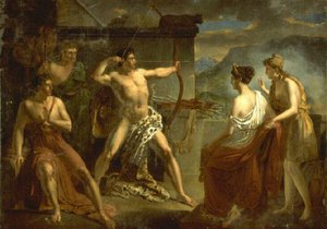 Scythès Tendant L'arc De Son Père — Papin Jean Adolphe