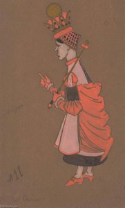 Red Queen (costume design for Alice in Wonderland) 1915)