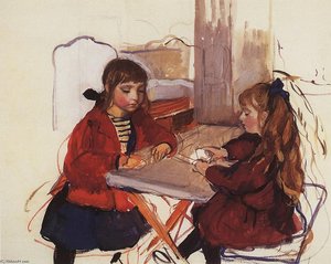 Girls. Neskuchnoye — Zinaida Serebriakova