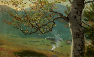 Autumn Tree In Front Of Wiesental — Hans Thoma, German Romanticism
