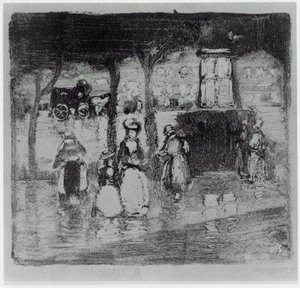 New York Street Scene — Robert Henri