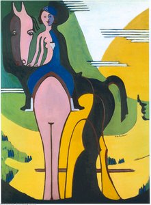 Female Rider — Ernst Ludwig Kirchner, Expressionism