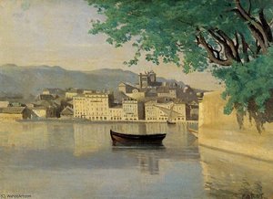 Geneva View Of Part Of The City — Jean-baptiste-camille Corot