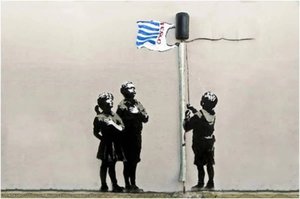 Tesco Bag Flag — Banksy