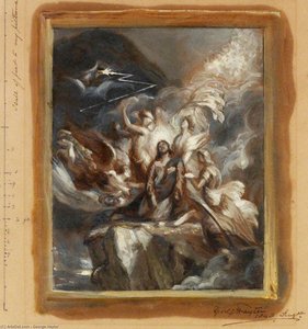 Our Saviour After The Temptation — George Hayter