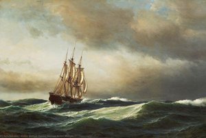 View Of The Adriatic — Anton Melbye (daniel Herman Anton Melbye)