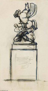 (orpheus And Pegasus) — Paul Manship