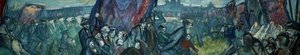 Durham Miners' Gala Day Scene (Cartoon)