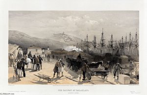 The Railway At Balaklava, Looking South — William Simpson