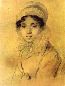 Portrait Of M. A. Kikina — Orest Adamovich Kiprensky, Romanticism