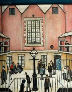The Courtyard — Laurence Stephen Lowry