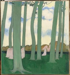 Les Arbres Verts Les Hêtres De Kerduel Paysage Aux Arbres Verts — Denis Maurice