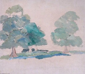 Four Trees (unfinished) — Margaret Sidney Davies