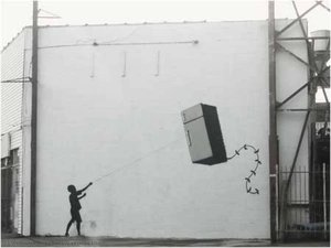Fridge Kite — Banksy