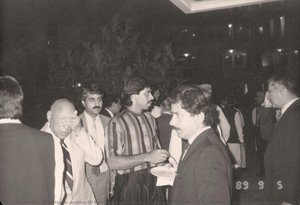 Hashim Khan (second From Left In Striped Tie) And Jahangir Khan (centre In Striped Shirt), The Son Of Roshan Khan, And The Next Generation Of The Khan Family Squash Dynasty To Hold A Record That Rivals That Of Hashim Khan. Jahangir Khan Has One Of Th.... — The Citizens Archive Of Pakistan (cap)