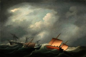Dismasted In The Bay Of Biscay — Thomas Buttersworth