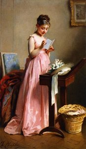 Girl Reading — Charles Chaplin