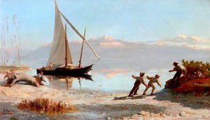 Hauling The Boat — Francois Bocion