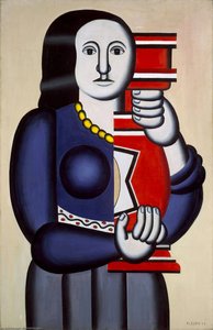 Woman Holding A Vase — Fernand Léger, Geometric Modernism