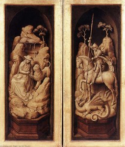Sforza Triptych (exterior) — Rogier Van Der Weyden, Early Netherlandish Painting