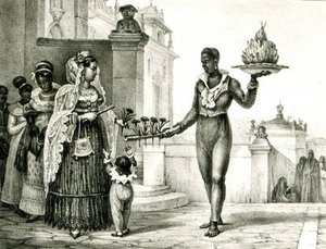 Flower Seller Outside A Church Door — Jean-baptiste Debret