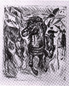 Caballo Galopador — Edvard Munch, Expressionist Movement