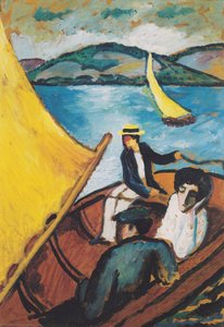 Sailing Boat On The Tegernsee — August Macke, German Expressionism