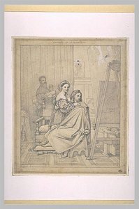 Raphael And The Fornarina — Jean-auguste-dominique Ingres