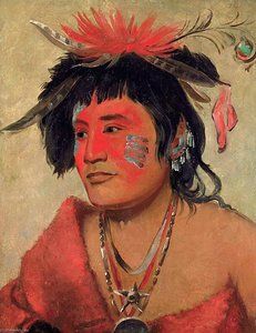 Pah Shee Náu Shaw, A Warrior — George Catlin