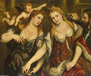Allegorie (venus, Flora, Mars Und Amor) — Paris Bordone