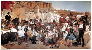 Español Castilla' O 'la Fiesta Del Pan — Joaquín Sorolla Y Bastida, Contemporary Realism