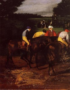 Jockeys At Epsom — Hilaire-germain-edgar Degas