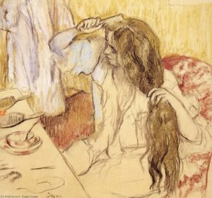 Woman At Her Toilet — Edgar Degas, Impressionism