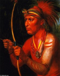 Powasheek (to Dash The Water Off), A Fox Chief — Charles Bird King