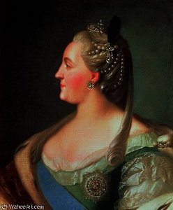 Portrait Of Empress Catherine Ii The Great , After — Fyodor Stepanovich Rokotov