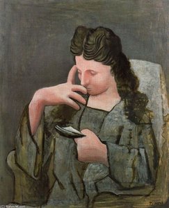 Frau Liest — Pablo Picasso, Cubist Expressionism