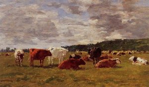 Pasture At Deauville — Eugène Louis Boudin