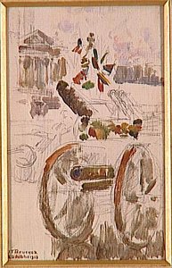 Canons De La 10ème Armée (mangin), Place De La Concorde, Paris, 20 Octobre 1918 — Joseph-félix Bouchor