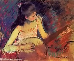 Girl With A Banjo — Mary Stevenson Cassatt