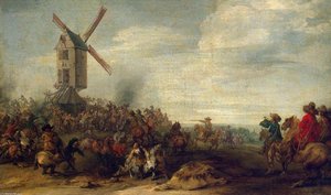 Battle By The Windmill — Joseph Parrocel
