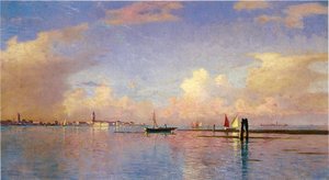 Sunset On The Grand Canal, Venice — William Stanley Haseltine