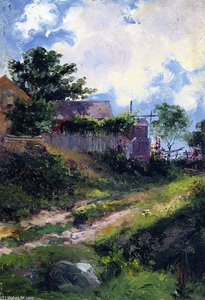 Landscape With House And Fence — Mathias Joseph Alten