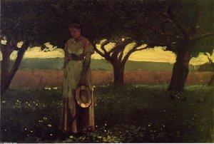 Girl In The Orchard — Winslow Homer, American Realism