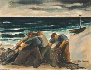 Fisherman With Net — John Lonergan