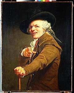 Portrait De L'artiste Sous Les Traits D'un Moqueur — Joseph Ducreux, Rococo
