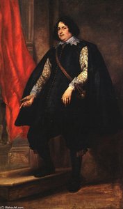 Portrait Of A Gentleman — Sir Anthony Van Dyck, Baroque Portraiture