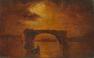 Lancaster Old Bridge with Skerton Shipyard Beyond