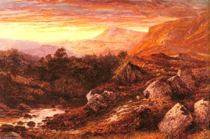 The Valley Of The Lleder, North Wales — R.a Benjamin Williams Leader