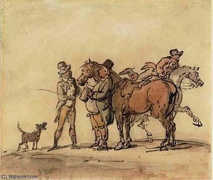 The Horse Dealer — Thomas Rowlandson, Satirical Illustration