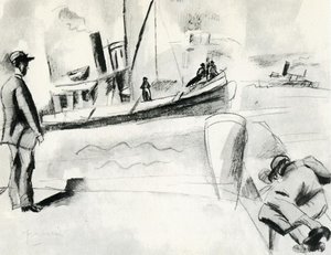In The Harbor Of Marseille — Julius Mordecai Pincas